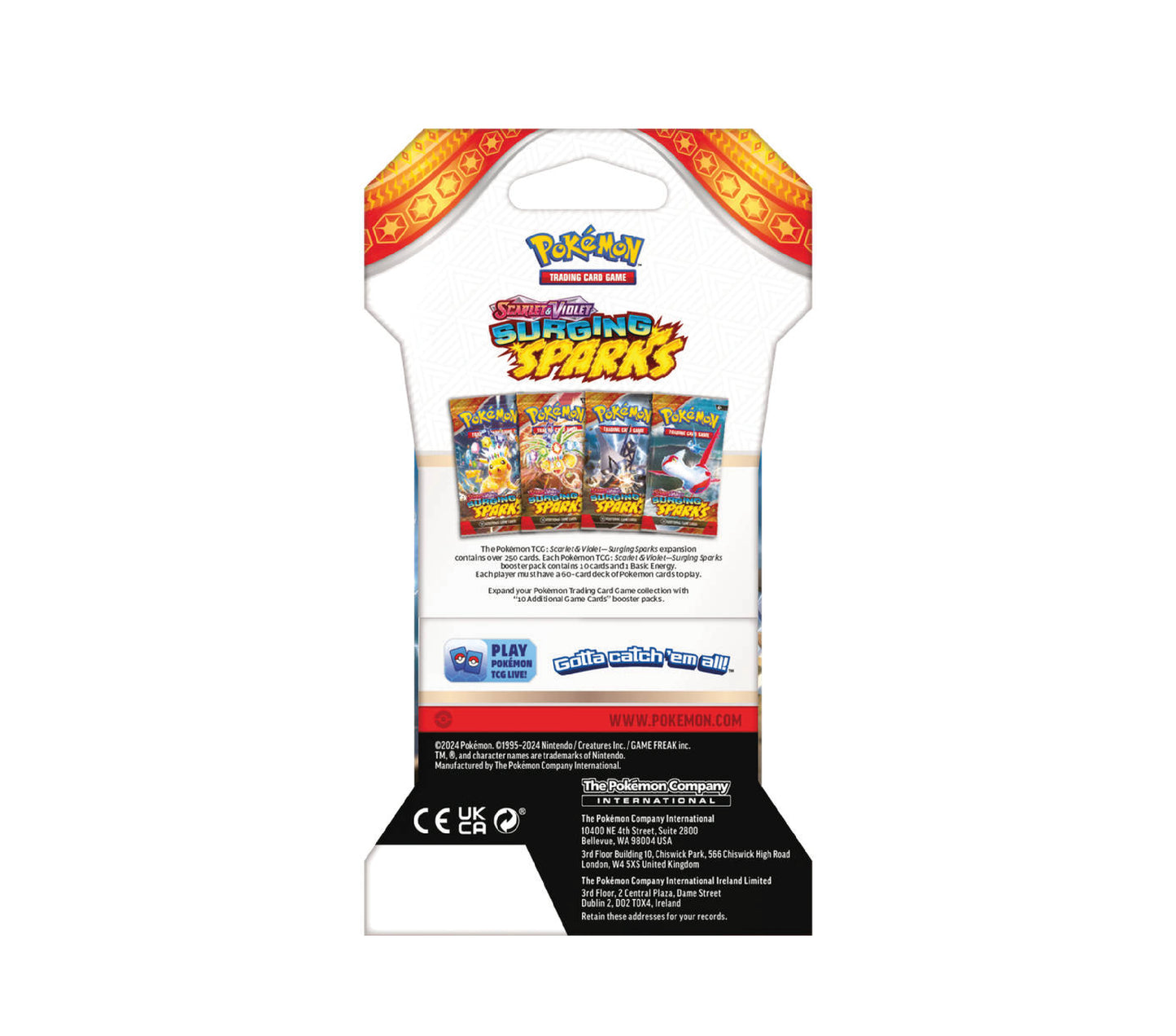 Pokémon Scarlet & Violet Surging Sparks Sleeved Booster
