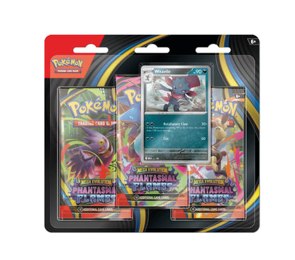Pokémon Mega Evolution Phantasmal Flames 3 Pack Blister