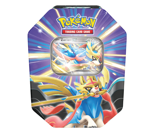 Pokémon Slashing Legends Tins: Zacian ex Tin